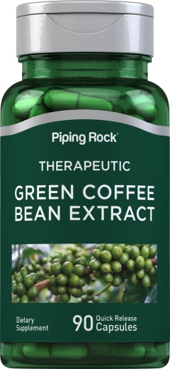 Grön kaffeböna 50 % Klorogensyra, 400 mg, 90 Snabbverkande kapslar