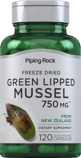 Mitilo verde liofilizzato dalla Nuova Zelanda, 750 mg, 120 Capsule a rilascio rapido