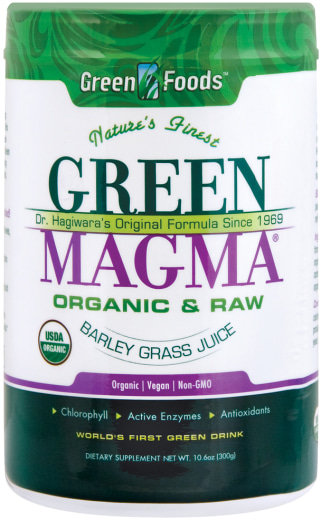 Groene magma-gerst grassappoeder (biologisch), 10.6 oz (300 g) Fles