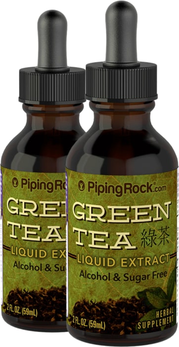 Green Tea Liquid Extract, 2 fl oz (59 mL) Dropper Bottle, 2  Dropper Bottles