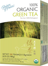 Thé Vert (Biologique), 100 Sachets de thé