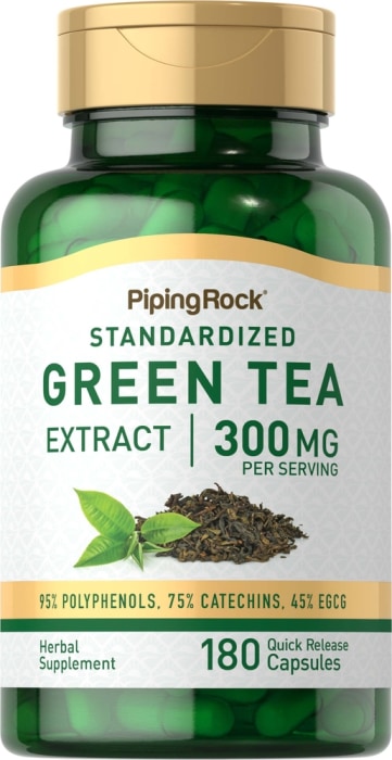Green Tea Standardized Extract, 300 mg (per serving), 180 Quick Release Capsules