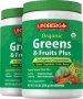 Grünes und Früchte Plus Bio, 9.5 oz (270 g) Flasche, 2  Flaschen