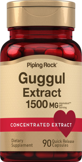 Extracto de guggul, 1500 mg (por porción), 90 Cápsulas de liberación rápida