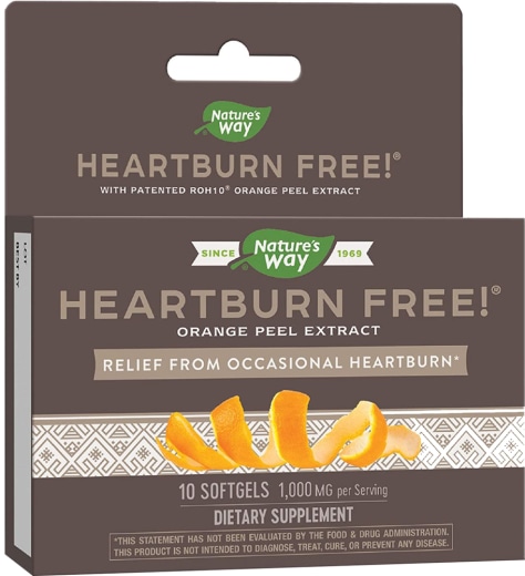 Heartburn Free (98.5% d-limonene), 1,000 mg, 10 Softgels
