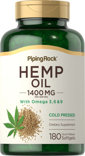 Hemp Seed Oil (Cold Pressed), 1400 mg, 180 Quick Release Softgels