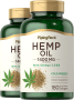 Hemp Seed Oil (Cold Pressed), 1400 mg (per serving), 180 Quick Release Softgels, 2  Bottles