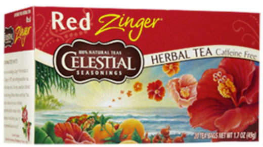 Bezkofeínový bylinný čaj, Red Zinger, 20 Čajové vrecká