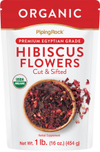 Fleurs d'hibiscus coupées et tamisées (Biologique), 1 lb (454 g) Sac