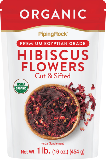 Narezani in pregledani cvetovi hibiskusa (Ekološko pridelano), 1 lb (454 g) Vrečka