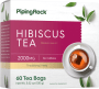 Herbata organiczna z hibiskusa, 2000 mg, 60 Torebki do herbaty