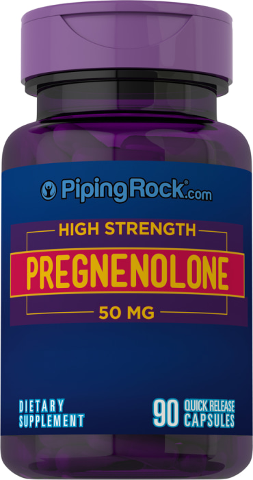 High Strength Pregnenolone, 50 mg, 90 Quick Release Capsules