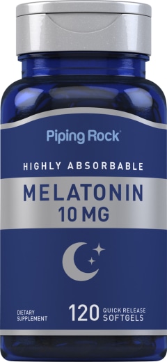 Melatonina Alta Absorção, 10 mg, 120 Gels de Rápida Absorção