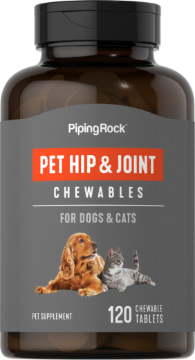 Hip & Joint สำหรับสุนัขและแมว, 120 เม็ดเคี้ยว