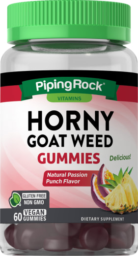 Horny Goat Weed Gummies (Natural Passion Punch), 60 Vegan Gummies