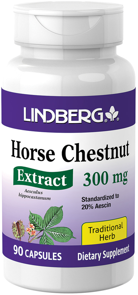 Horse Chestnut Standardized Extract , 300 mg, 90 Capsules | PipingRock ...