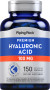 Ácido hialurónico para articulações H , 100 mg, 150 Cápsulas de Rápida Absorção