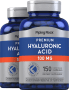 H-Gelenk-Hyaluronsäure, 100 mg, 150 Kapseln mit schneller Freisetzung, 2  Flaschen