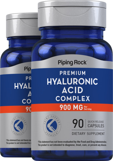 Hyaluronanzuurcomplex, 900 mg (per portie), 90 Snel afgevende capsules, 2  Flessen