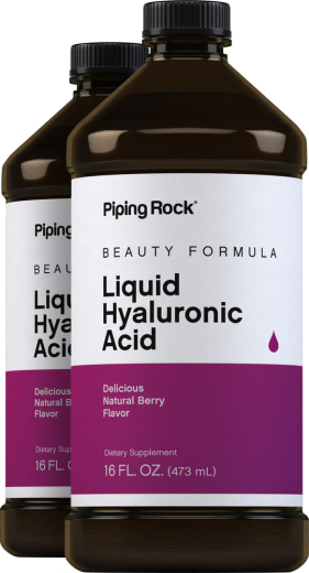 Hyaluronic Acid Liquid (Delicious Berry), 16 fl oz (473 mL) Bottle, 2  Bottles