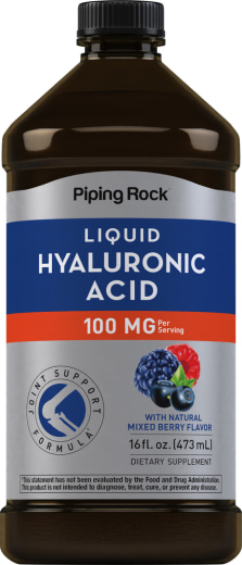 Hyaluronic Acid Liquid (Natural Mixed Berry), 100 mg, 16 fl oz (473 mL) Bottle