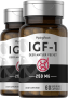 IGF-1 hjortegevir fløjl, 60 Kapsler for hurtig frigivelse, 2  Flasker