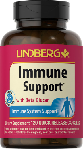 Supplemento immunitario con beta-glucano, 120 Capsule a rilascio rapido