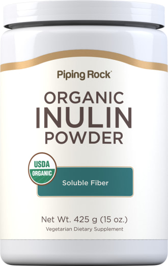 Inulin prebiotikus FOS por (Organikus), 15 oz (425 g) Palack