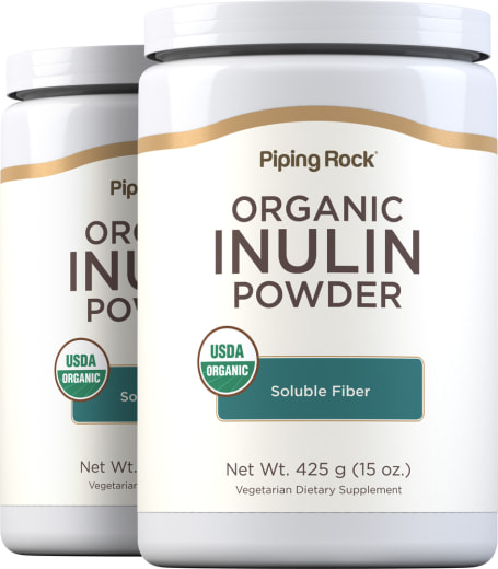 Inulin Präbiotik-FOS-Pulver (Bio), 15 oz (425 g) Flaschen, 2  Flaschen