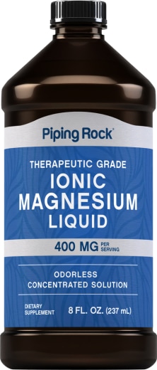Ioninen magnesiumneste, 400 mg/annos, 8 fl.oz (237 mL) Pullo