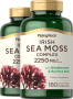 Irish Sea Moss Complex with Bladderwrack & Burdock Root, 2250 mg (per serving), 180 Quick Release Capsules, 2  Bottles