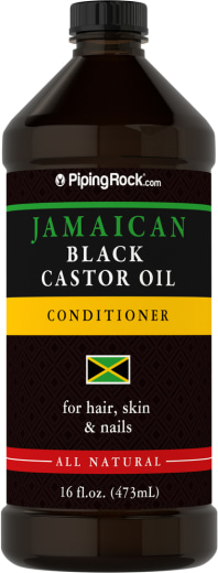 Óleo de rícino preto jamaicano, 16 fl oz (473 mL) Frasco