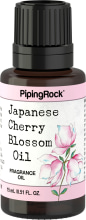 Huile de parfum de fleurs de cerisier japonais (version bain et exercices corporels), 1/2 fl oz (15 mL) Compte-gouttes en verre