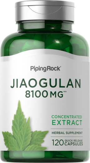 Jiaogulan , 8100 mg, 120 Cápsulas de Rápida Absorção