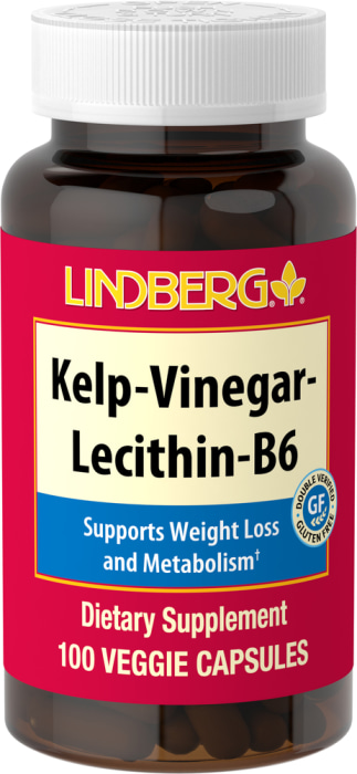 Kelp - Vinegar - Lecithin - B6, 100 Vegetarian Capsules