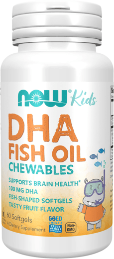 Pastillas masticables para niños DHA , 100 mg, 60 Perlas