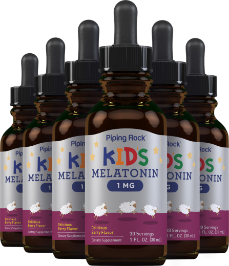 Kids Melatonin (3 Pack) (Delicious Berry), 1 mg, 1 fl oz (30ml) Dropper Bottles, 2  Dropper Bottles