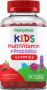 Barn multivitamin + probiotiske gummier (naturlig bær), 90 Vegetariske gummitabletter