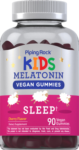 Gominolas de melatonina para dormir para los niños (cereza natural), 90 Veganska gummies