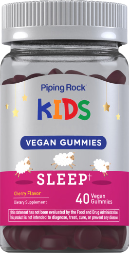 Melatoninski gumi bonboni za lažji otroški spanec (naravni okus češnje), 40 Veganski gumi bonboni
