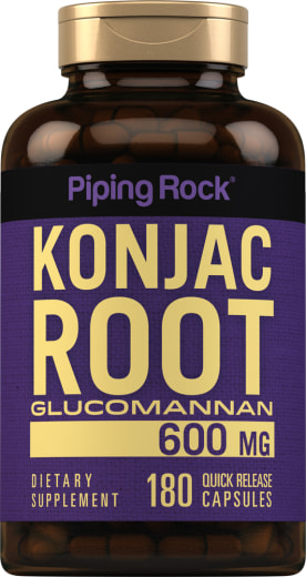 Konjac Root Fiber Glucomannan, 600 mg, 120 Quick Release Capsules