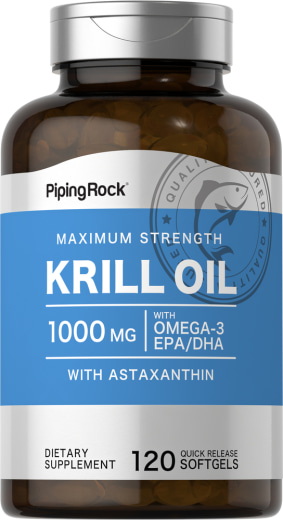 Minyak Krill , 1000 mg, 120 Gel Lembut Lepas Cepat