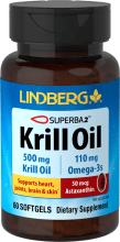 Huile de Krill, 500 mg, 60 Capsules