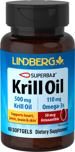 Óleo de krill , 500 mg, 60 Cápsulas gelatinosas
