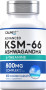 KSM-66 Ashwagandha, 800 mg (na porcijo), 100 Obložene tablete v obliki kapsule