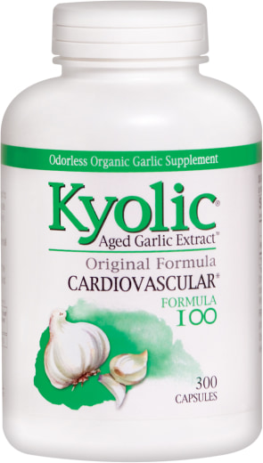 Alho envelhecido Kyolic (fórmula 100 cardiovascular), 300 Cápsulas