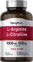 L-arginin 500 mg og citrullin 250 mg, 1000/500 mg, 120 Hurtigvirkende kapsler