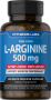 L-arginin, 500 mg, 100 Kapsule