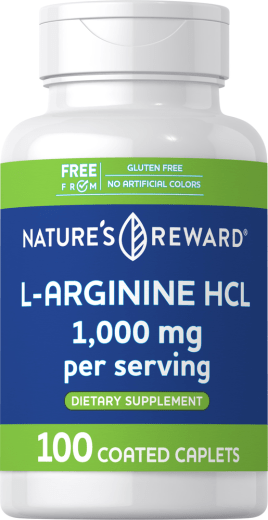 L-Arginine HCL, 1000 mg, 100 Coated Caplets