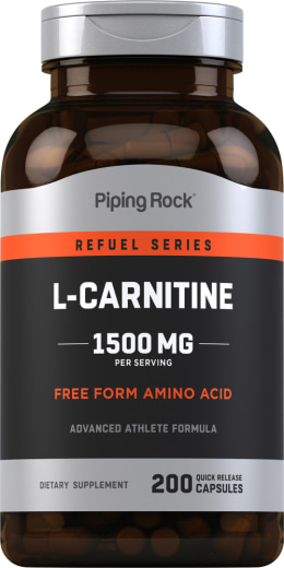 แอล-คาร์นิทีน , 1500 mg (ต่อการเสิร์ฟ), 200 แคปซูลแบบปล่อยตัวยาเร็ว